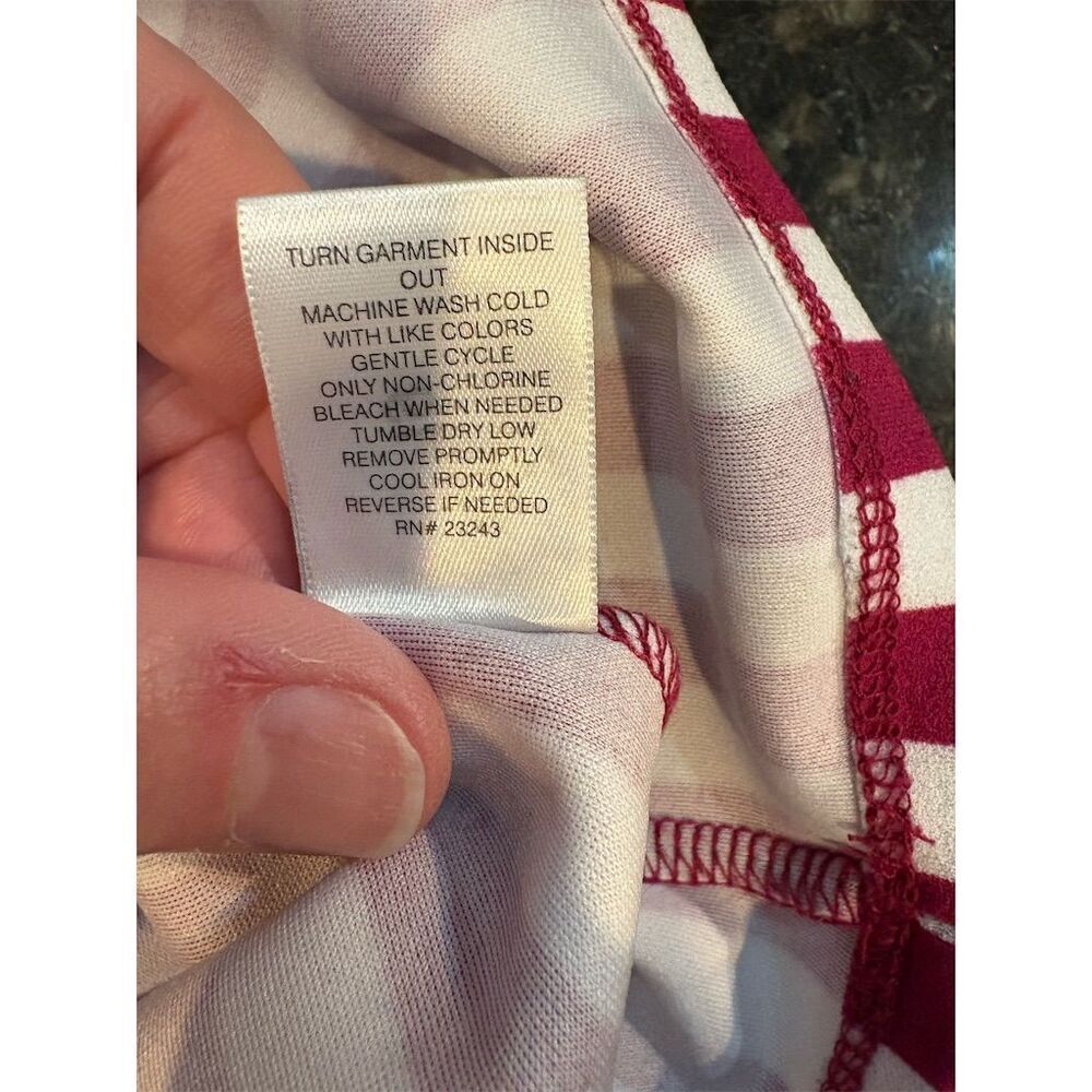 *3/$15 New York & Company Women's XXL Striped Short Sleeve Blouse Casual - Picture 9 of 9